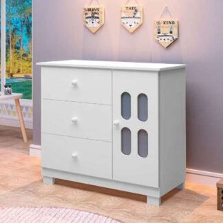 Comoda Sapateira Sophie 3G1P Branco J&A Moveis