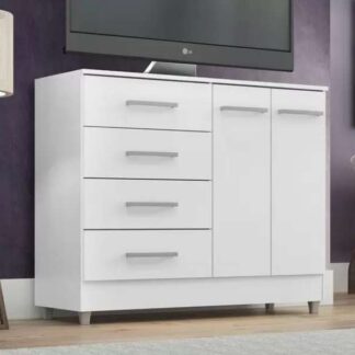 Comoda Gisele 4G2P Branco Quarta Divisao